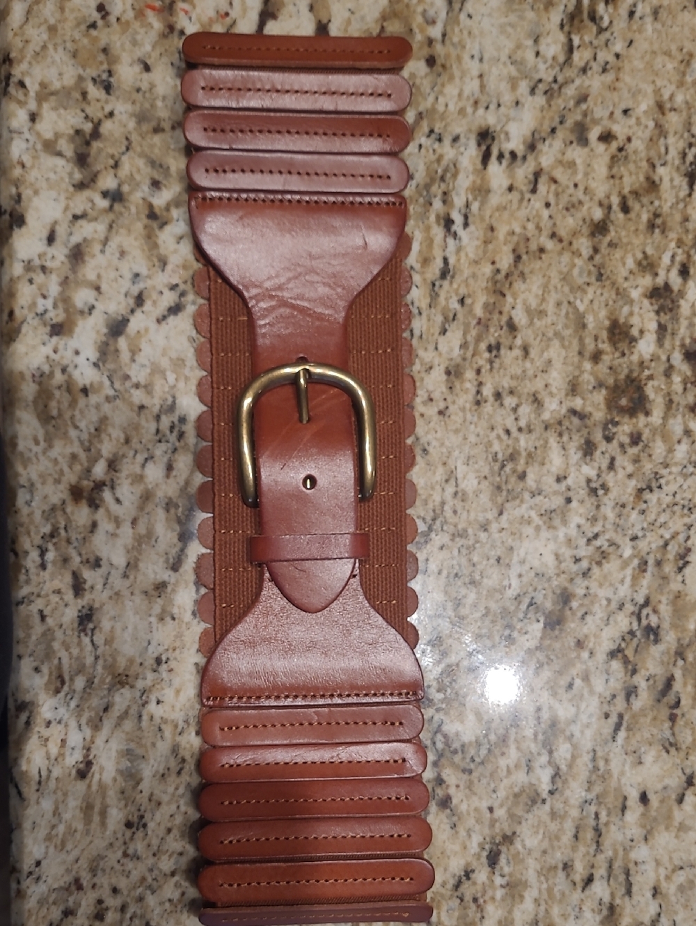 Anthroplogie Brown Tabitha Corset Belt